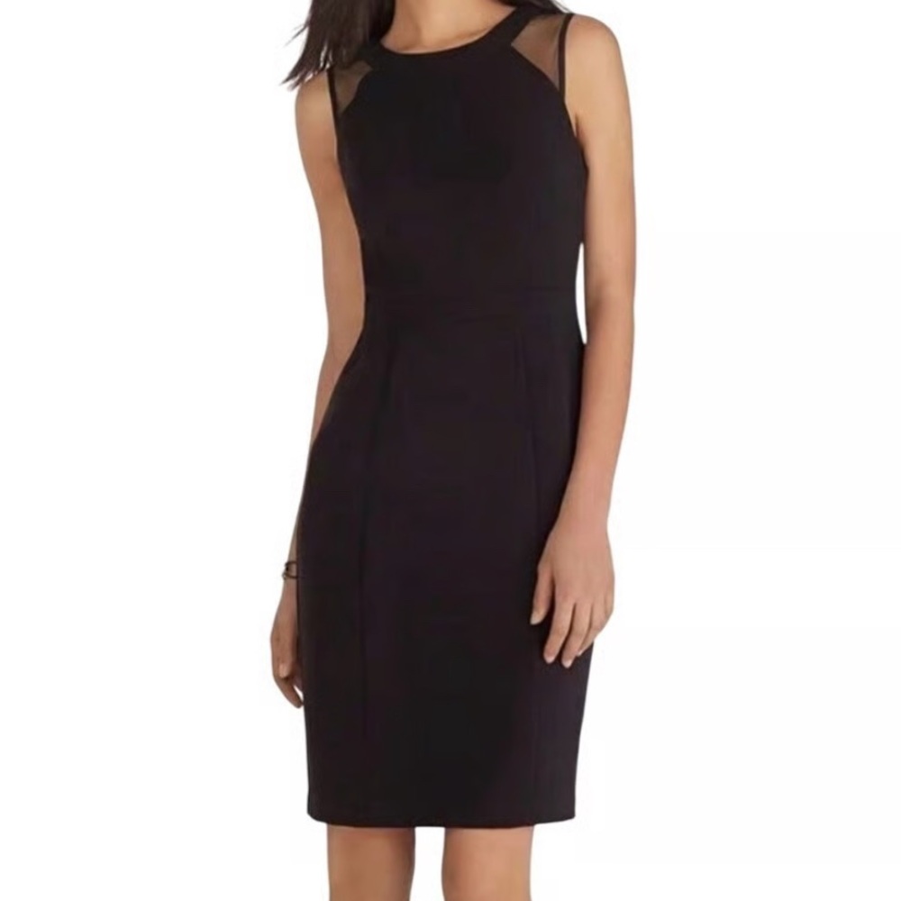 White House Black Market Black Halter Midi Dress for Cocktail